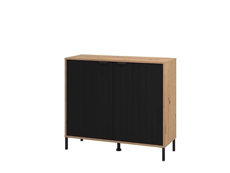 Massawa Artisan Oak Effect And Black Small Sideboard 4 vilamoura artisan oak effect and black small sideboard p jpg