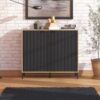Massawa Artisan Oak Effect And Black Small Sideboard 1 vilamoura artisan oak effect and black small sideboard p jpg
