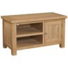 Delphinus Oak Standard TV Unit 1 DOR small TV entertainment unit storage living room natural oak lacquered x c default jpg