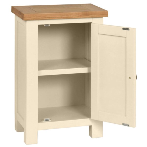 DPTPI painted compact small cabinet storage living dining office oak top ivory open x c default jpg