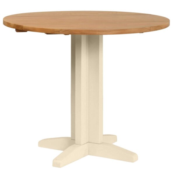 DPTPI painted round drop leaf dining table ivory x c default jpg