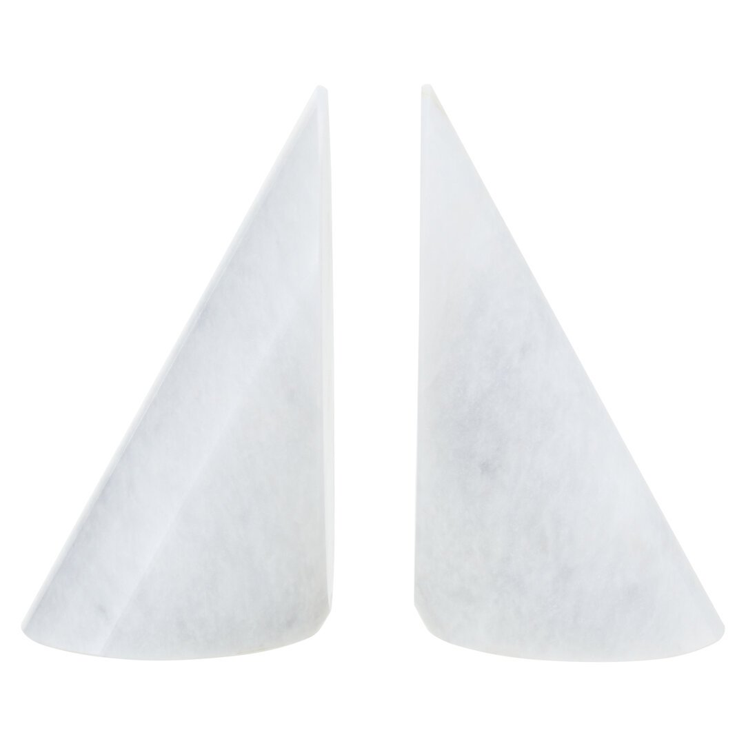Salviati Set Of Two White Marble Bookends 21 jpg