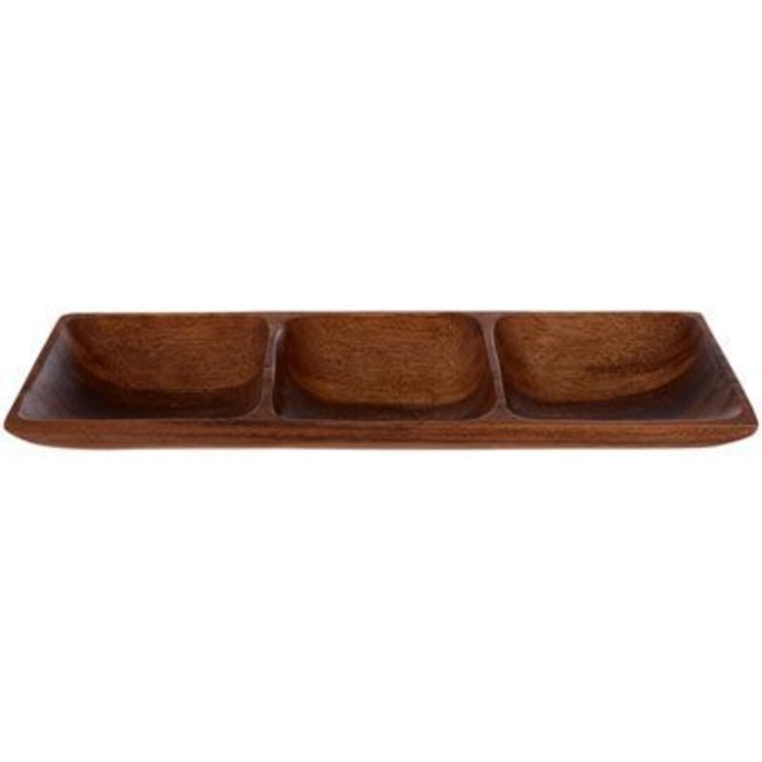 Kordelia Acacia Three Section Rectangular Serving Dish 15 jpg