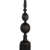 Fiorenzo Black Rustic Mango Wood Finial Sculpture 1 jpg