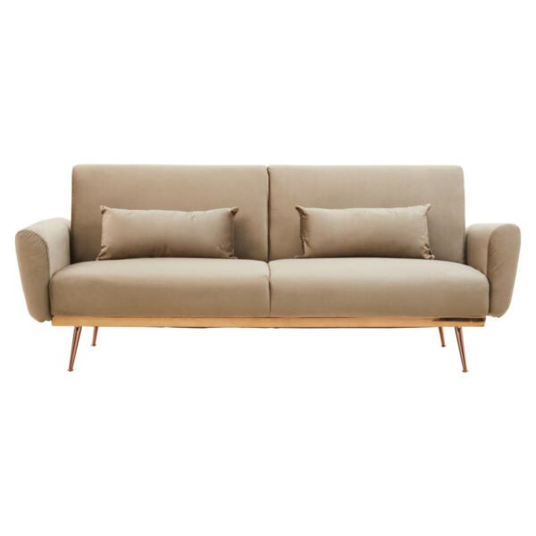 Hatfield Mink Velvet Sofa Bed