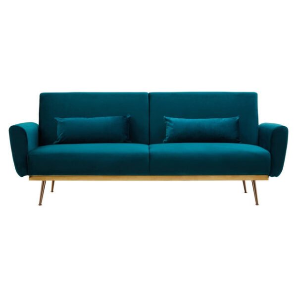 Hatfield Green Velvet Sofa Bed