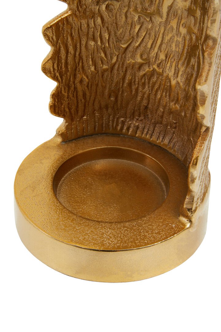 Delorion Small Ombre Silver and Gold Finish Candle Holder 13 jpg