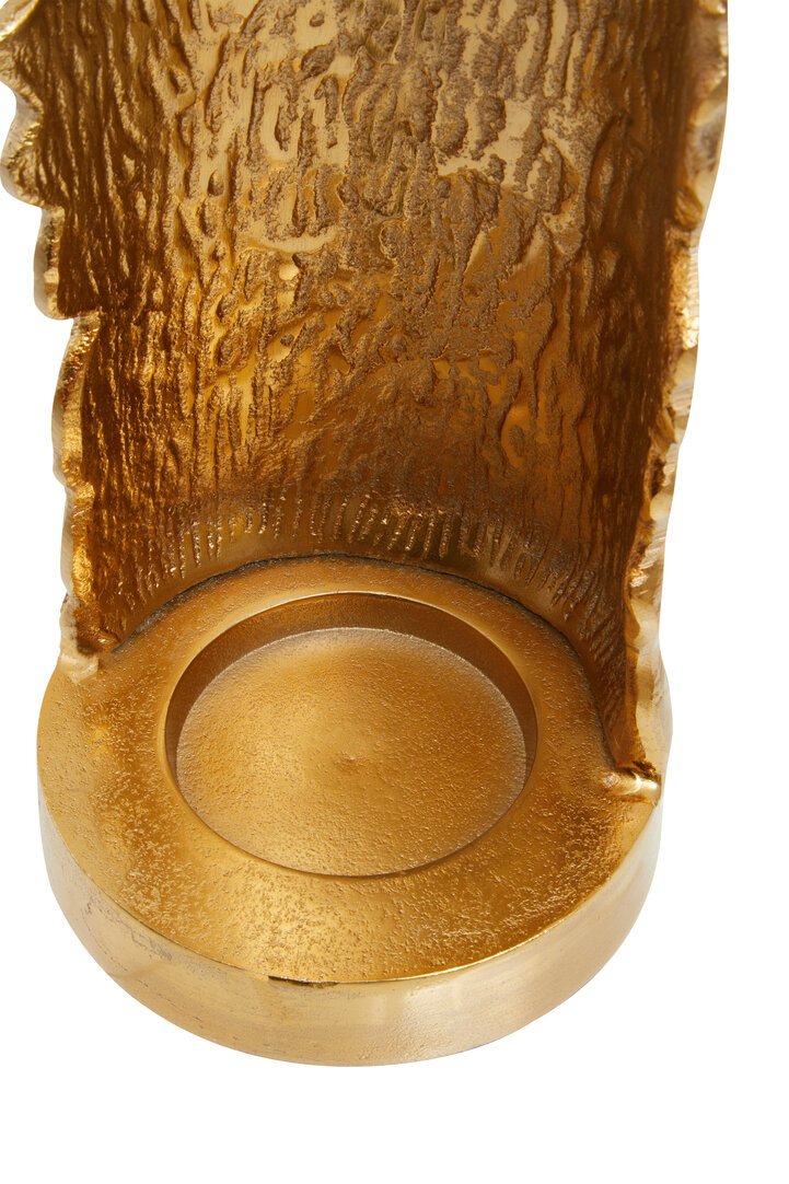 Delorion Large Ombre Silver and Gold Finish Candle Holder 17 jpg
