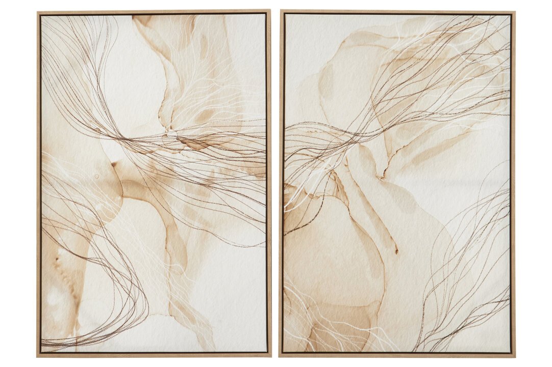 Armano Set of Two Natural Abstract Wall Art 9 jpg