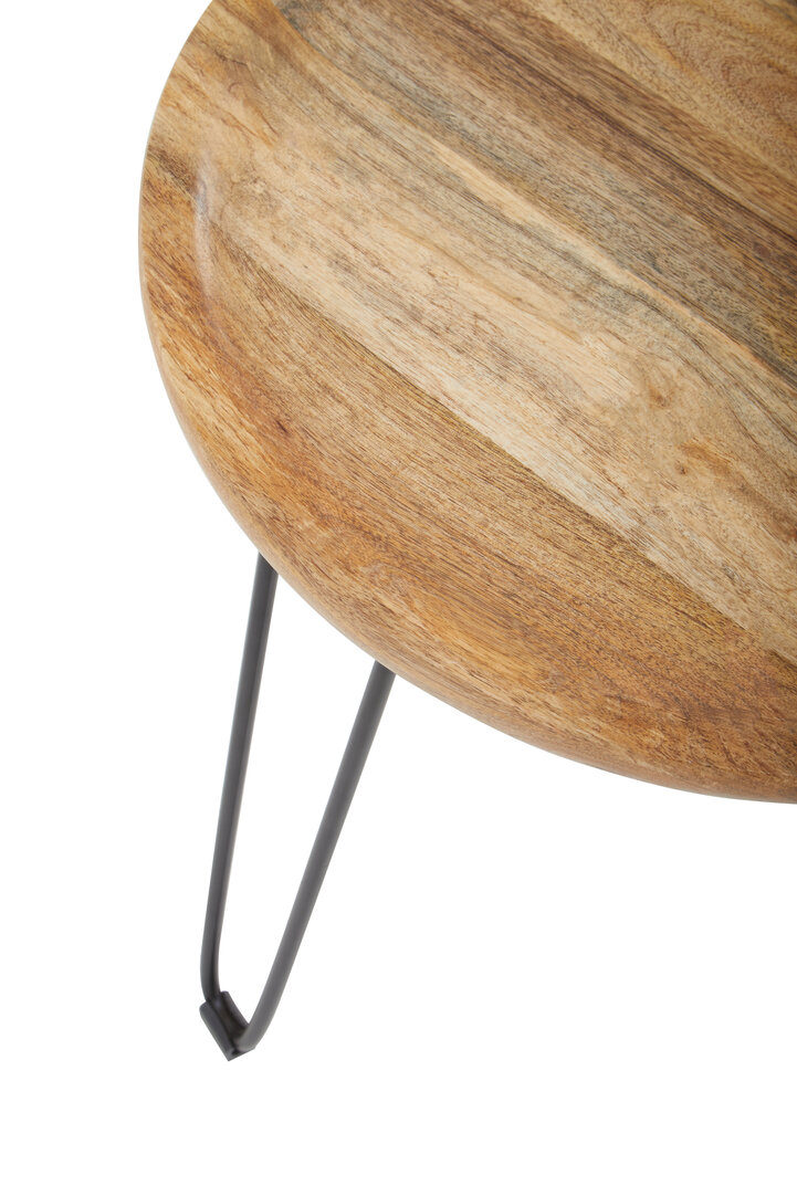 Bonnaire Natural Mango Wood Small Side Table 5 jpg