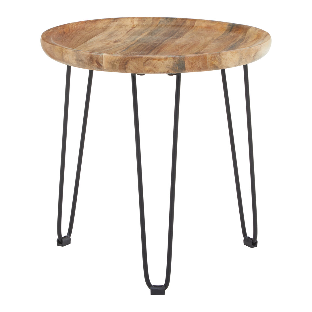 Bonnaire Natural Mango Wood Small Side Table 3 jpg