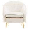 Yasminé Beige Velvet Armchair 1 jpg