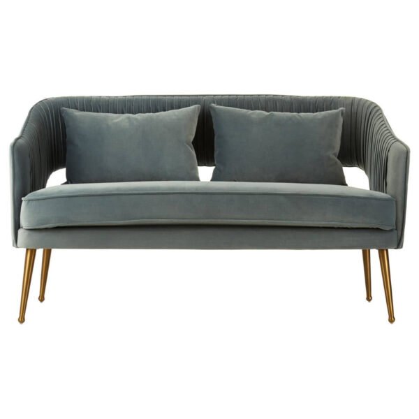 Hargrove 2 Seater Dusky Blue Velvet Sofa