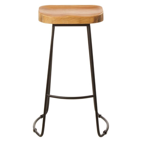 Lorette Oak Wood Bar Stool