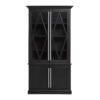 Lorette Black Oak Wood Tall Cabinet 2 5527966 51550