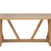 Lorette Washed Grey Oak Wood and Glass Dining Table 1 5527974 38267