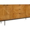 Jolana Natural Finish Sideboard with 4 Doors and 3 Drawers 1 web size
