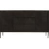 Jolana Black Finish Sideboard with 4 Doors and 3 Drawers 2 web size