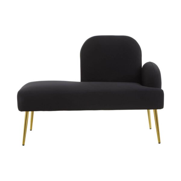 Heatherton Black Right Hand Chaise Longue