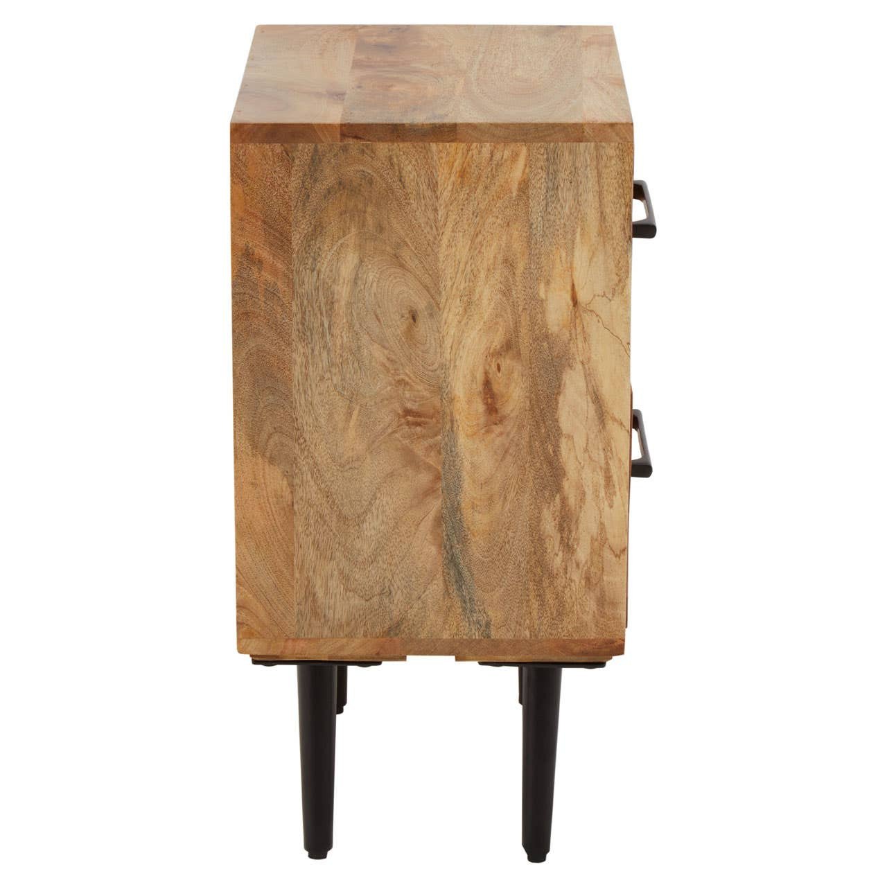 Bonnaire Two Drawer Bedside Table in Mango Wood 10 Bonnaire Two Drawer Bedside Table in Mango Wood - Image 7