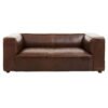 Kingmont Prestige Two Seater Antique Brown Leather Sofa 1 5528720 68328