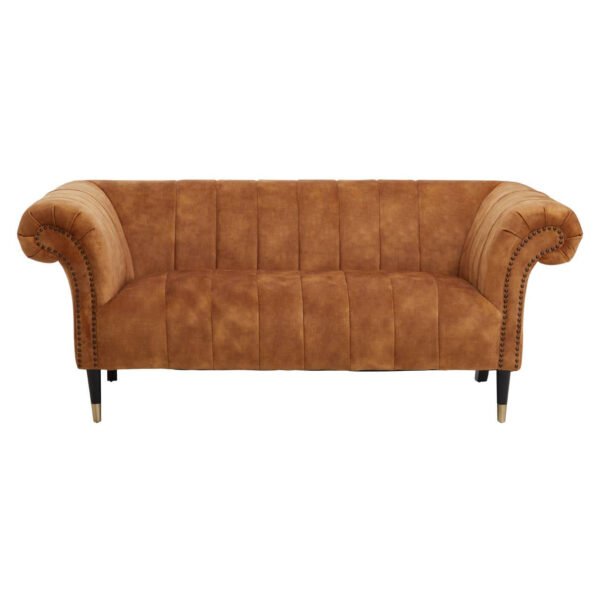 Stonefield Two Seat Gold Velvet Sofa