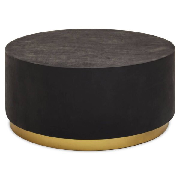 Navarro Black And Gold Concrete Look Coffee Table