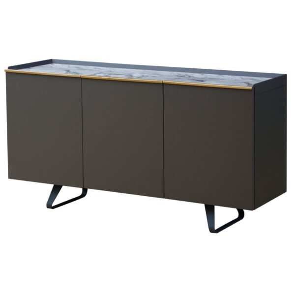 Stellara Grey Marble Top Sideboard