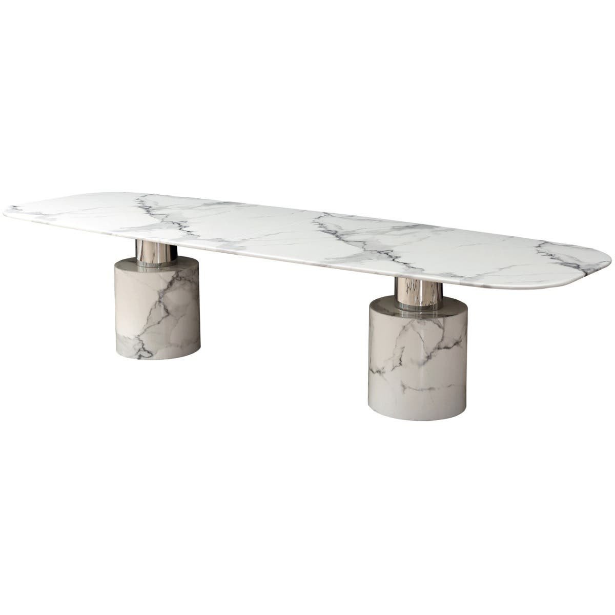 Selvino White Marble Dining Table 3 Selvino White Marble Dining Table