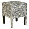 Fusione di Perla 2 Drawer Side Table with Bone Inlay 2 jpg