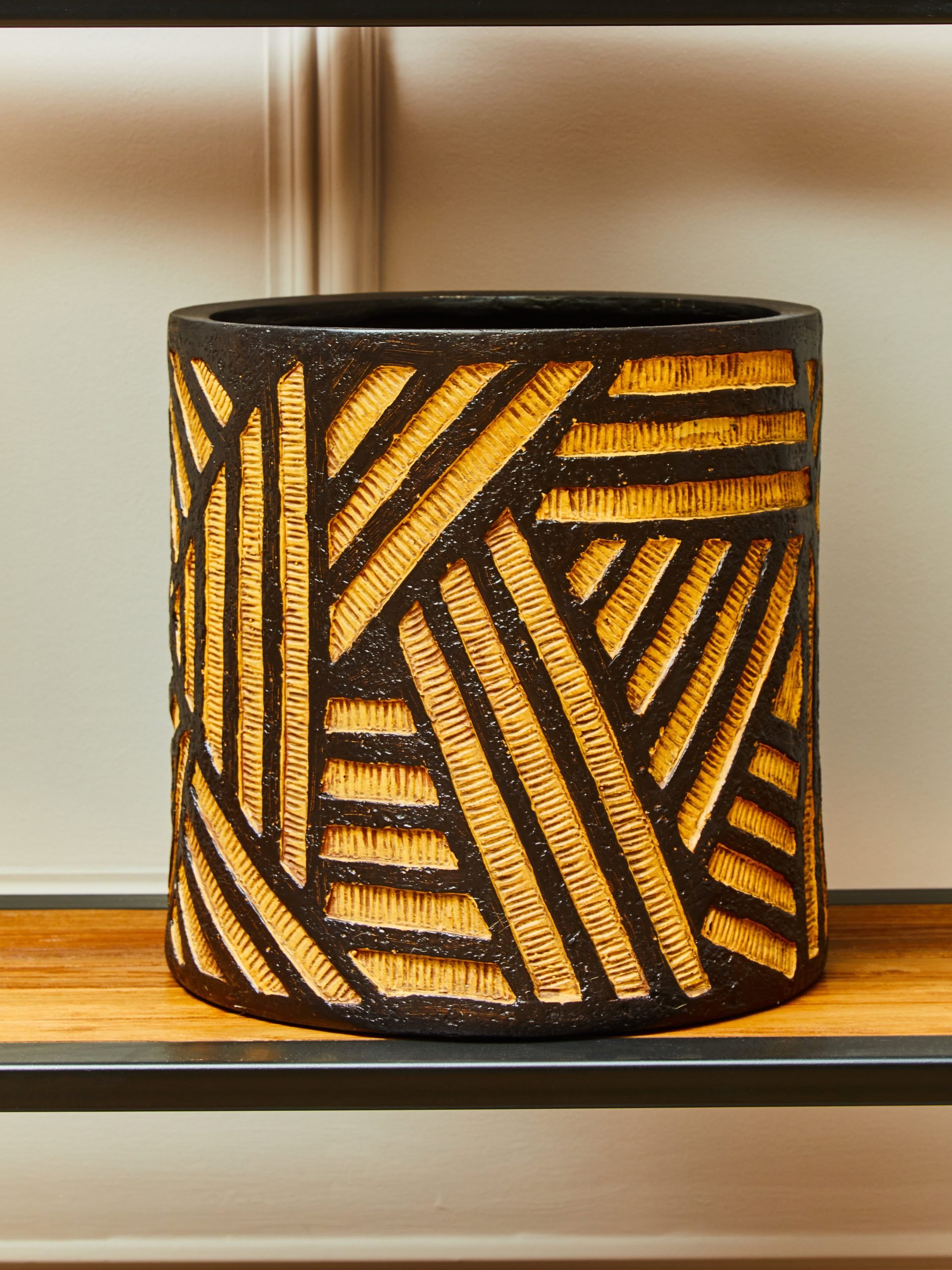 Domus Natural And Black Planter 10 scaled jpeg