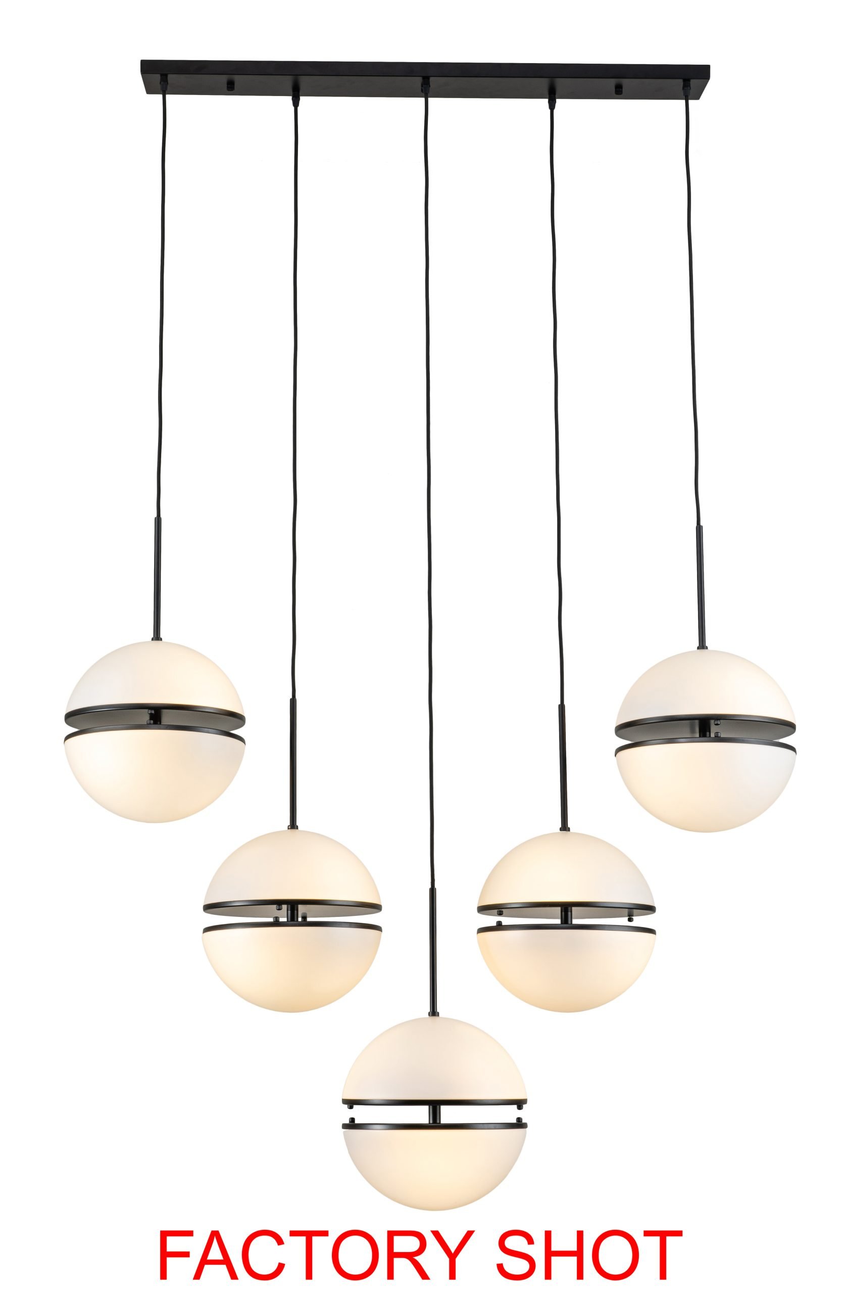 Aurore Five Ball Matte Black Pendant Light 10 scaled jpeg