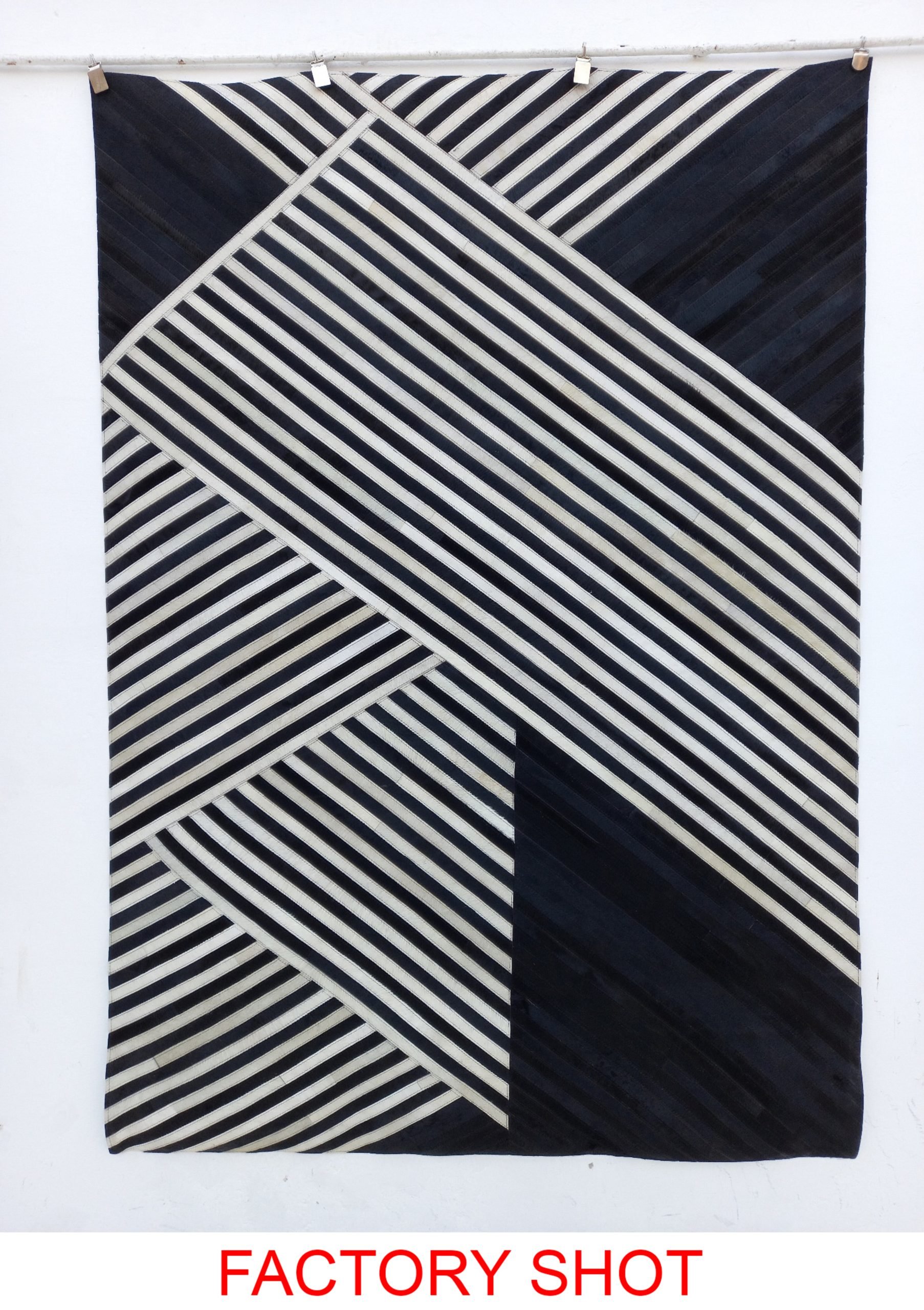 Sirocco Large Black And White Hair on Leather Rug 10 scaled jpeg