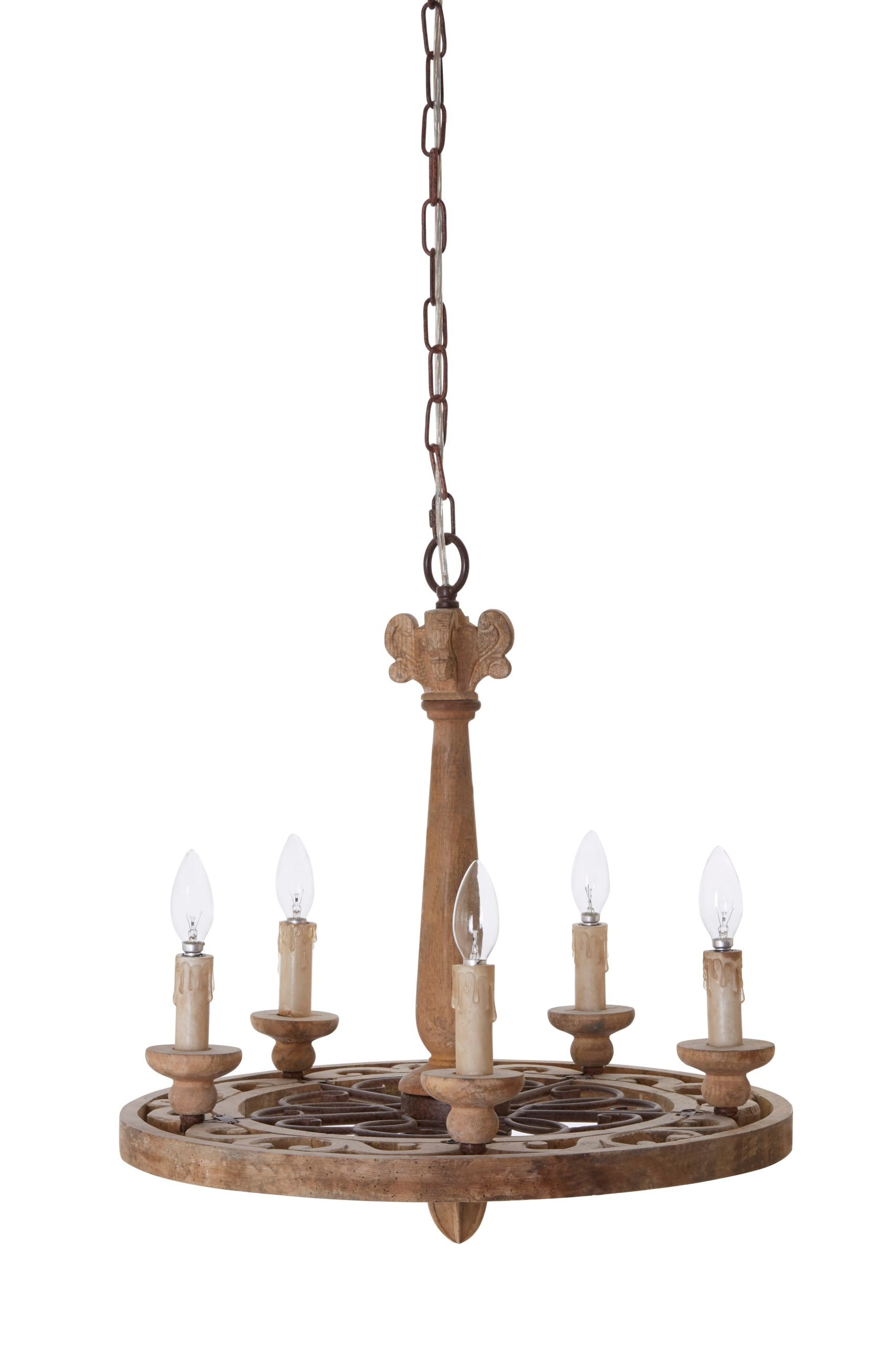 Palmetta 5 Arm Chandelier 7 scaled jpeg