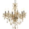Millelume 8 Bulb Chrome And Cognac Glass Chandelier 2 scaled jpeg