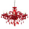 Millelume 8 Bulb Chrome And Red Crystal Glass Chandelier 2 scaled jpeg