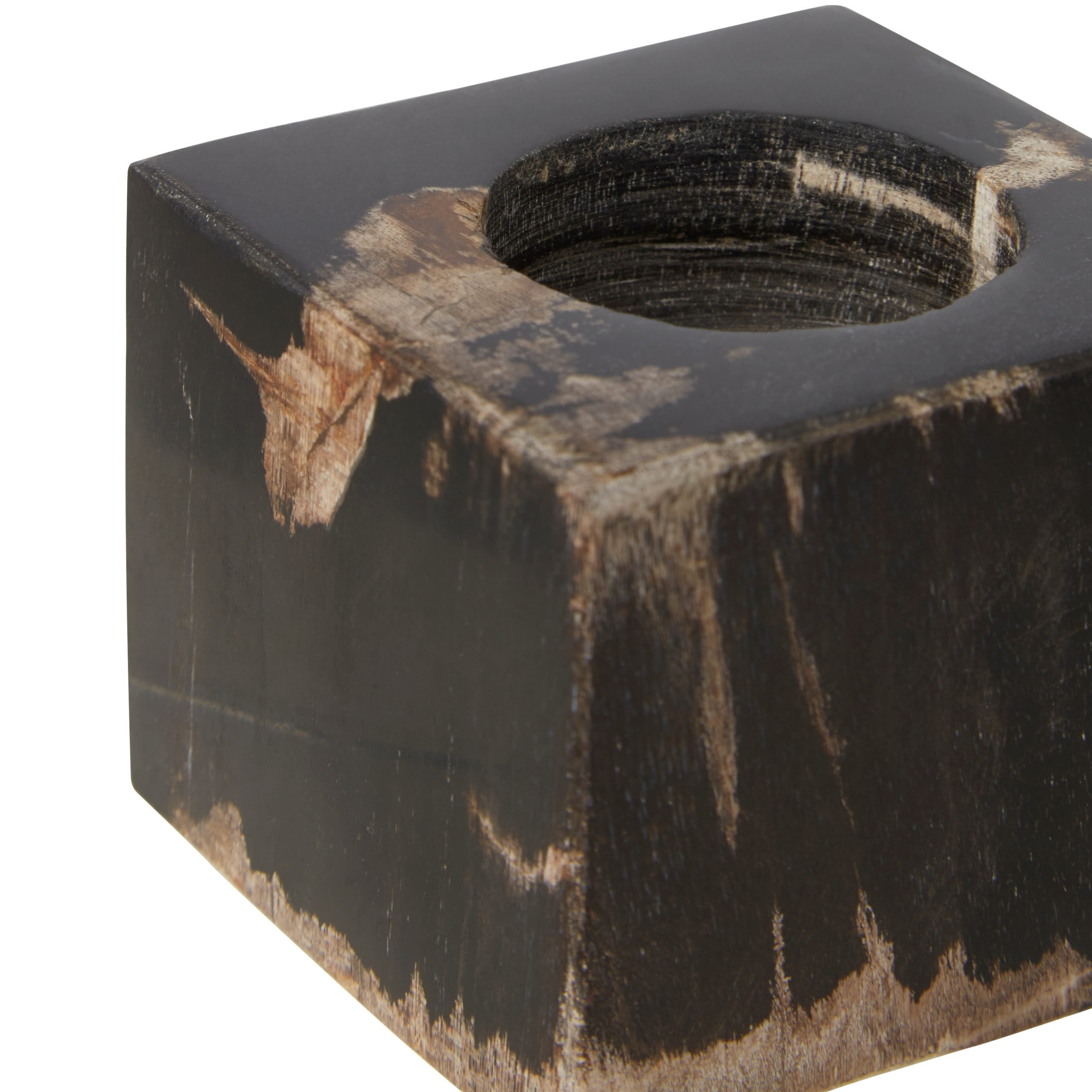 Ramioli Dark Petrified Wood Tealight Holder 4 scaled jpeg