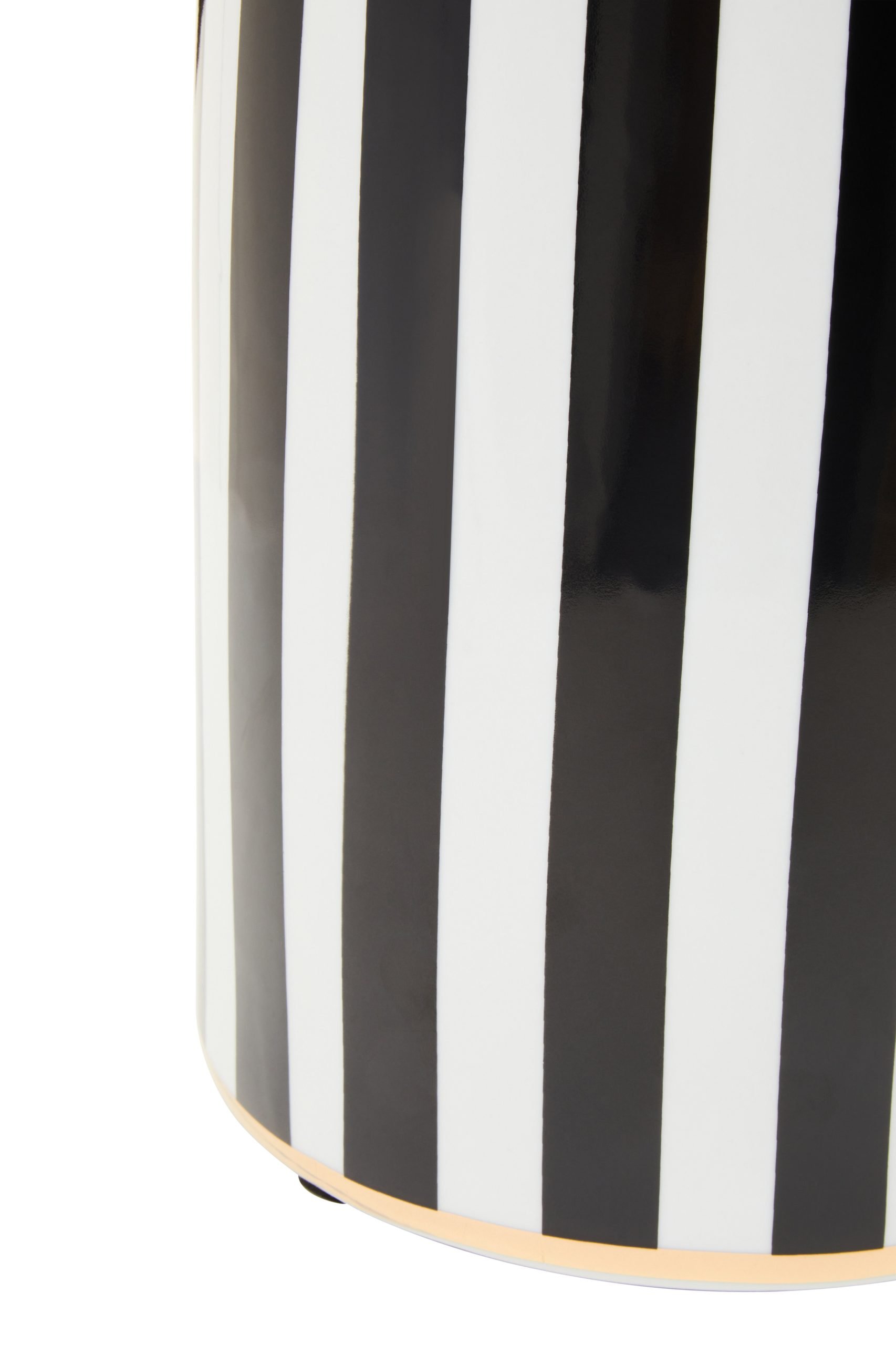 Danza Large Black And White Stripes Ceramic Jar 6 scaled jpeg