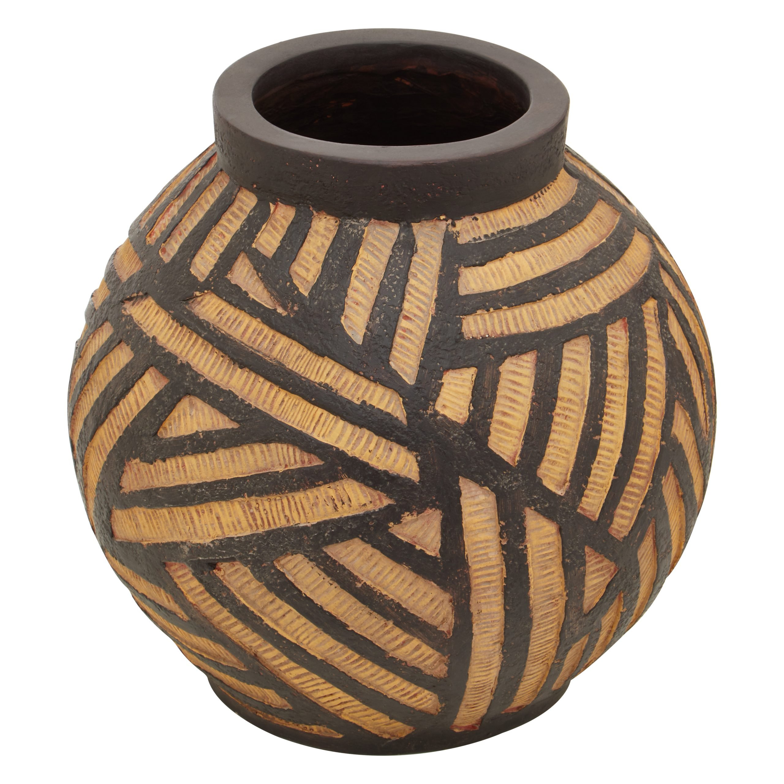 Domus Round Natural And Black Planter 10 scaled jpeg