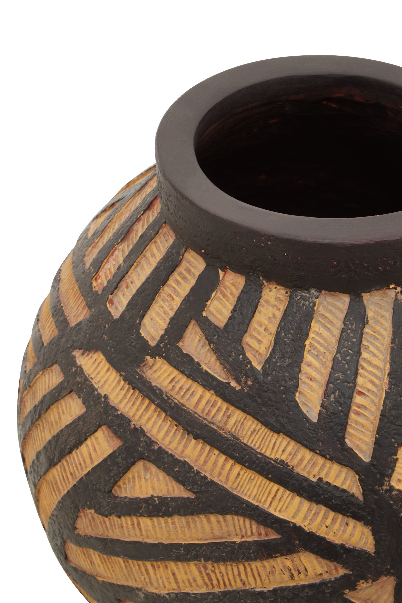 Domus Round Natural And Black Planter 7 scaled jpeg