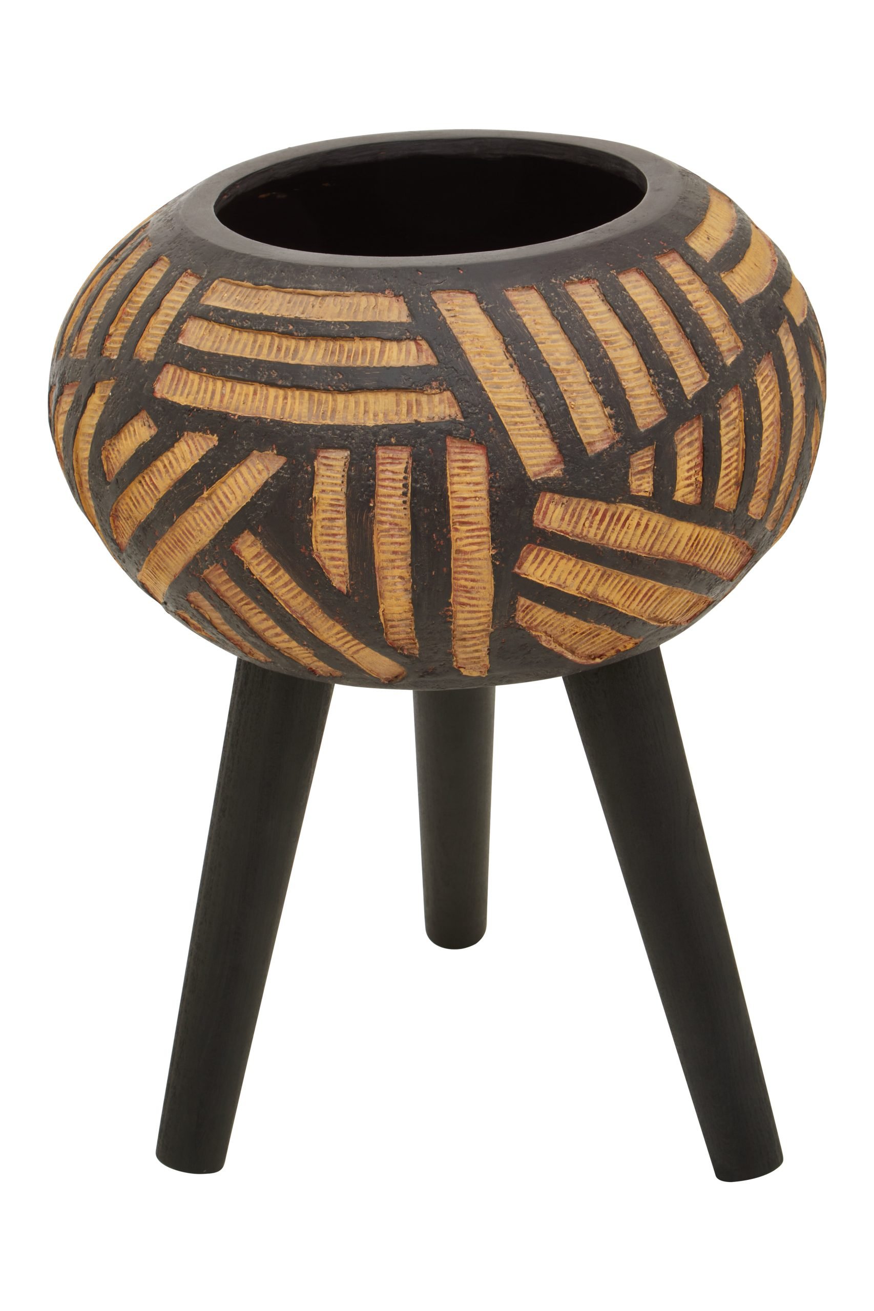 Domus Natural And Black Tapered Planter 8 scaled jpeg