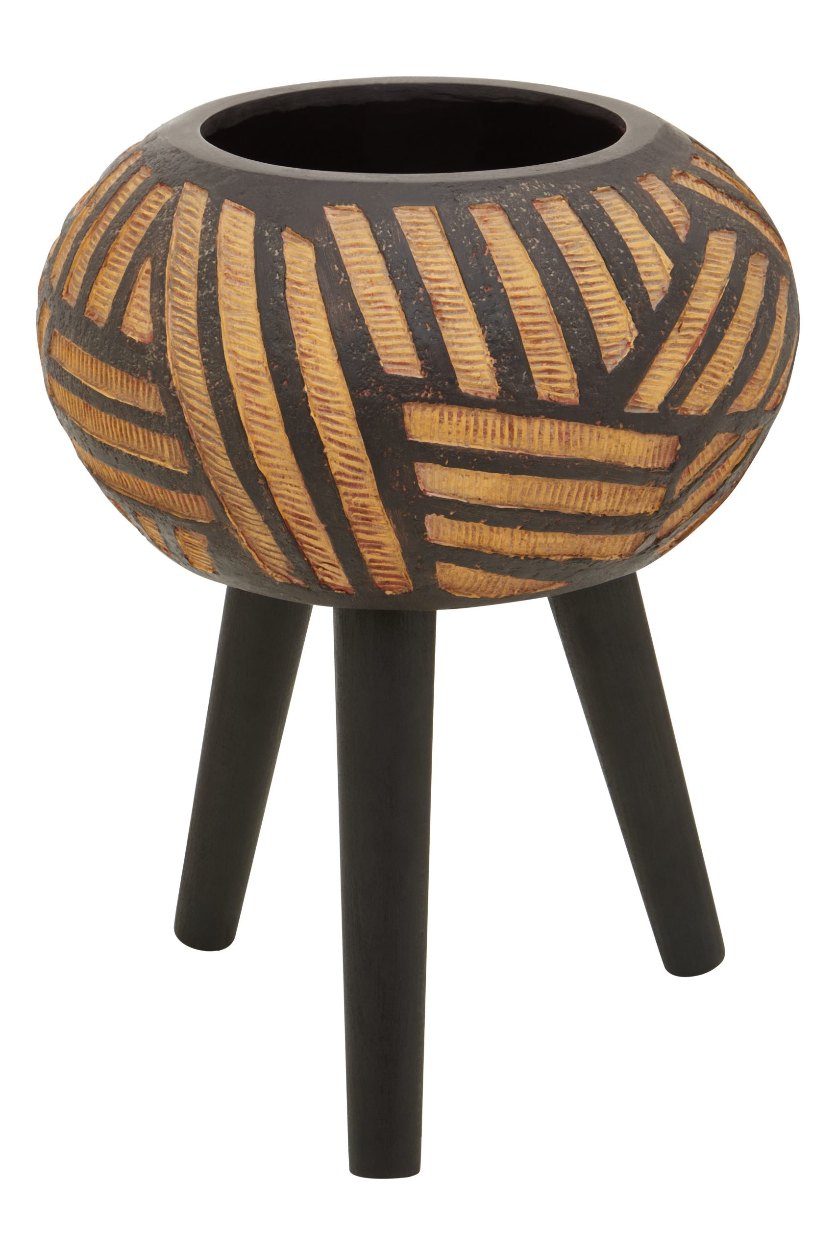 Domus Natural And Black Tapered Planter 7 scaled jpeg