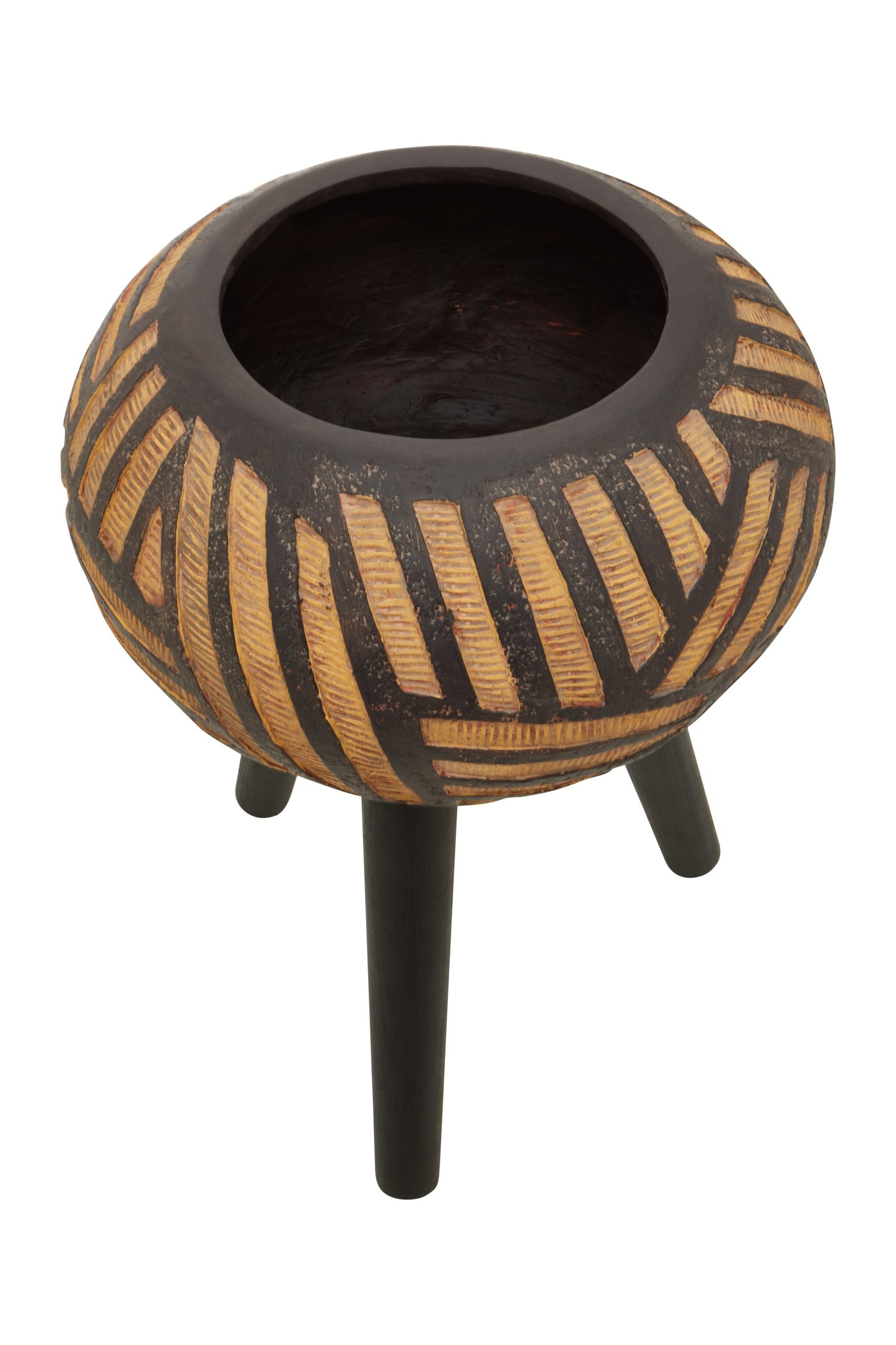 Domus Natural And Black Tapered Planter 6 scaled jpeg