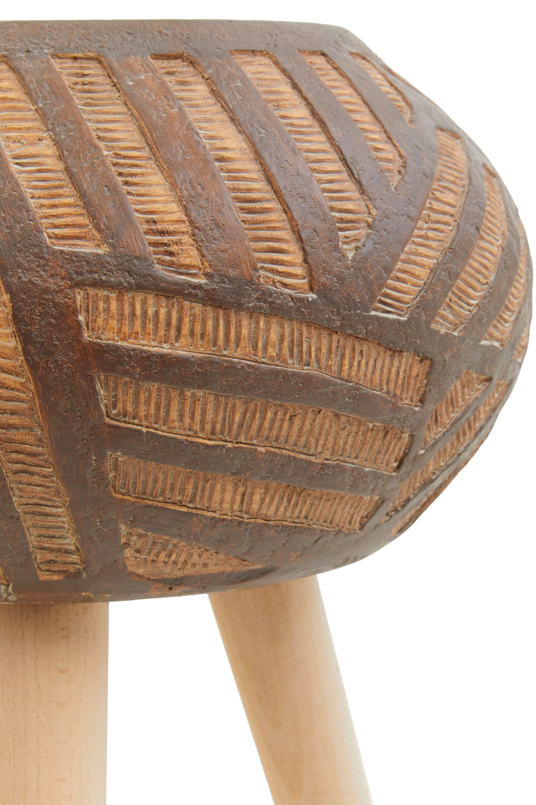 Domus Round Brown Planter With Angular Legs 6 scaled jpeg
