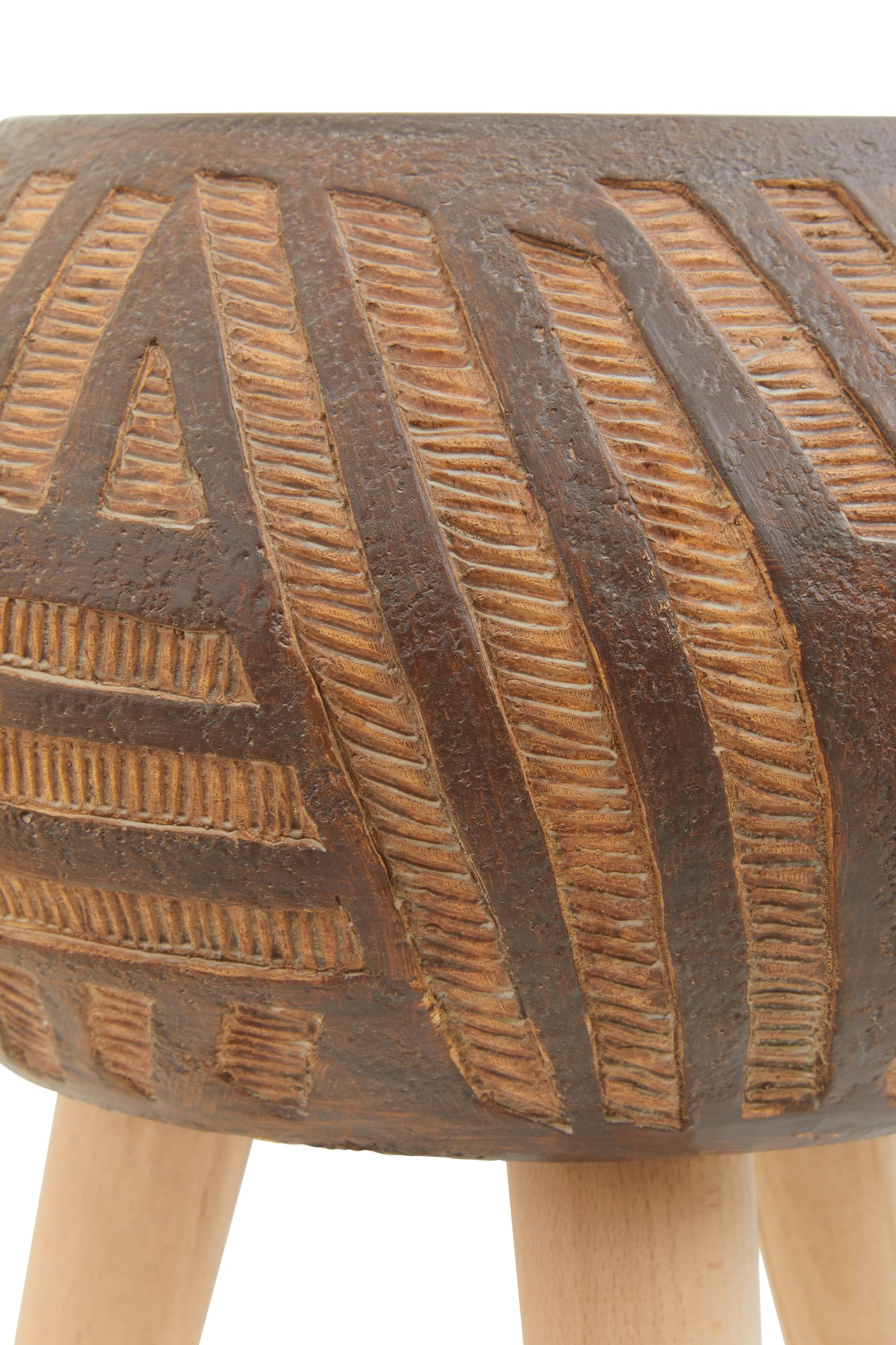 Domus Round Brown Planter With Angular Legs 4 scaled jpeg