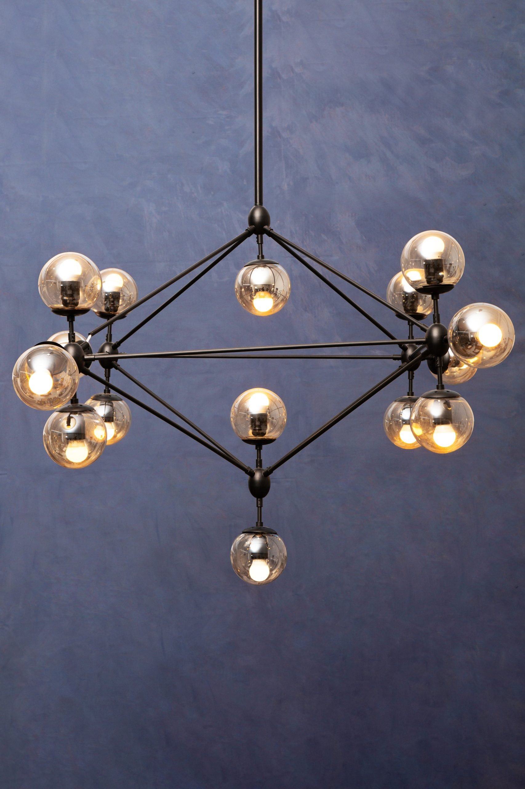 Aurore Matte Black 15 Arm Pendant Light 6 scaled jpeg