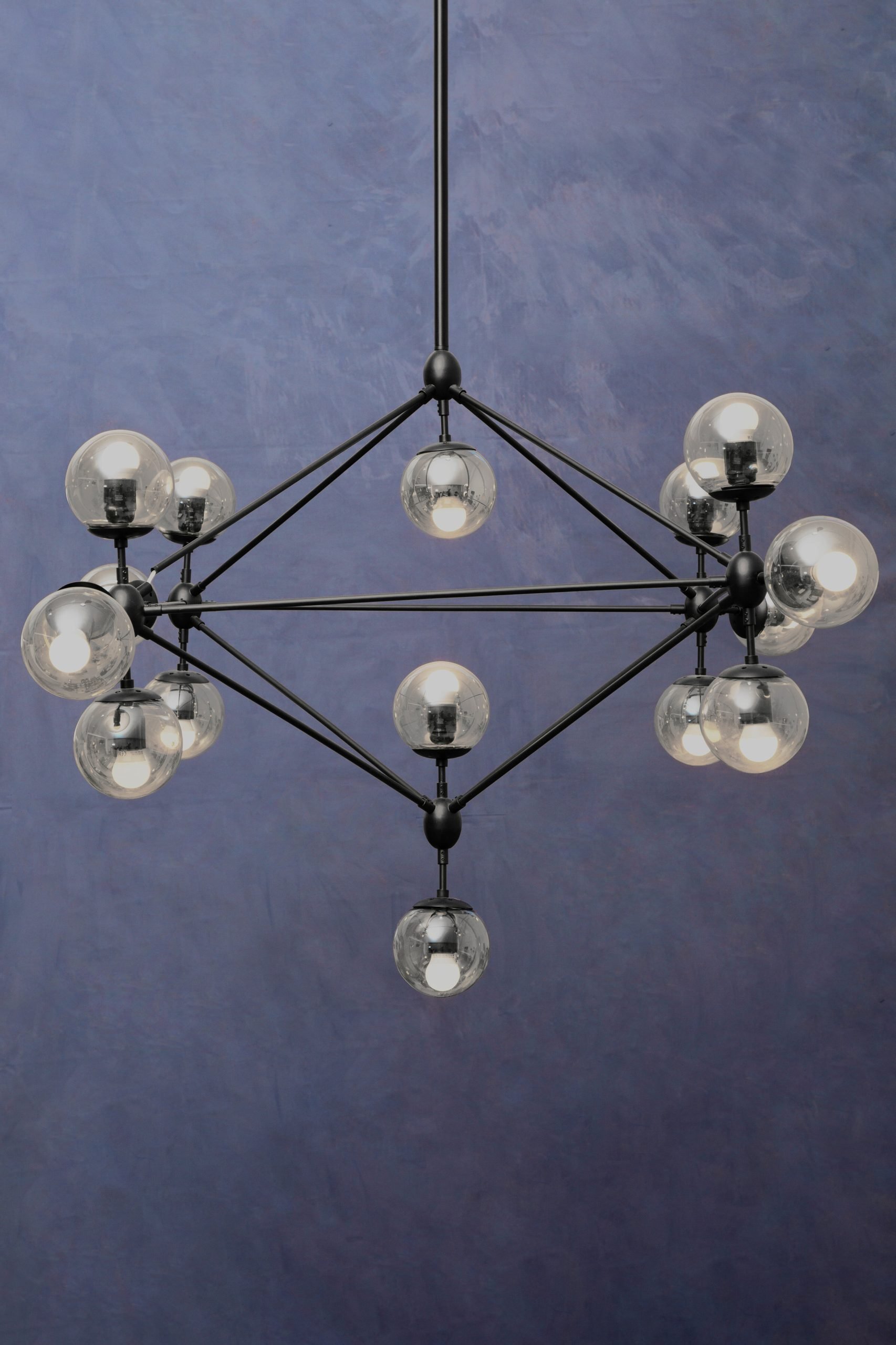 Aurore Matte Black 15 Arm Pendant Light 5 scaled jpeg