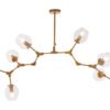 Abaria Light Gold 8 Arm Pendant Lamp 2 jpg