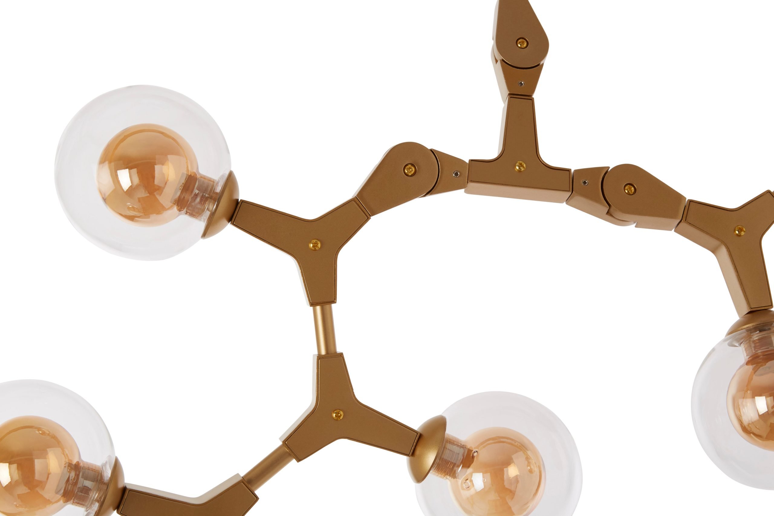 Aurore 12 Arm Gold Finish Pendant Light 4 scaled jpeg
