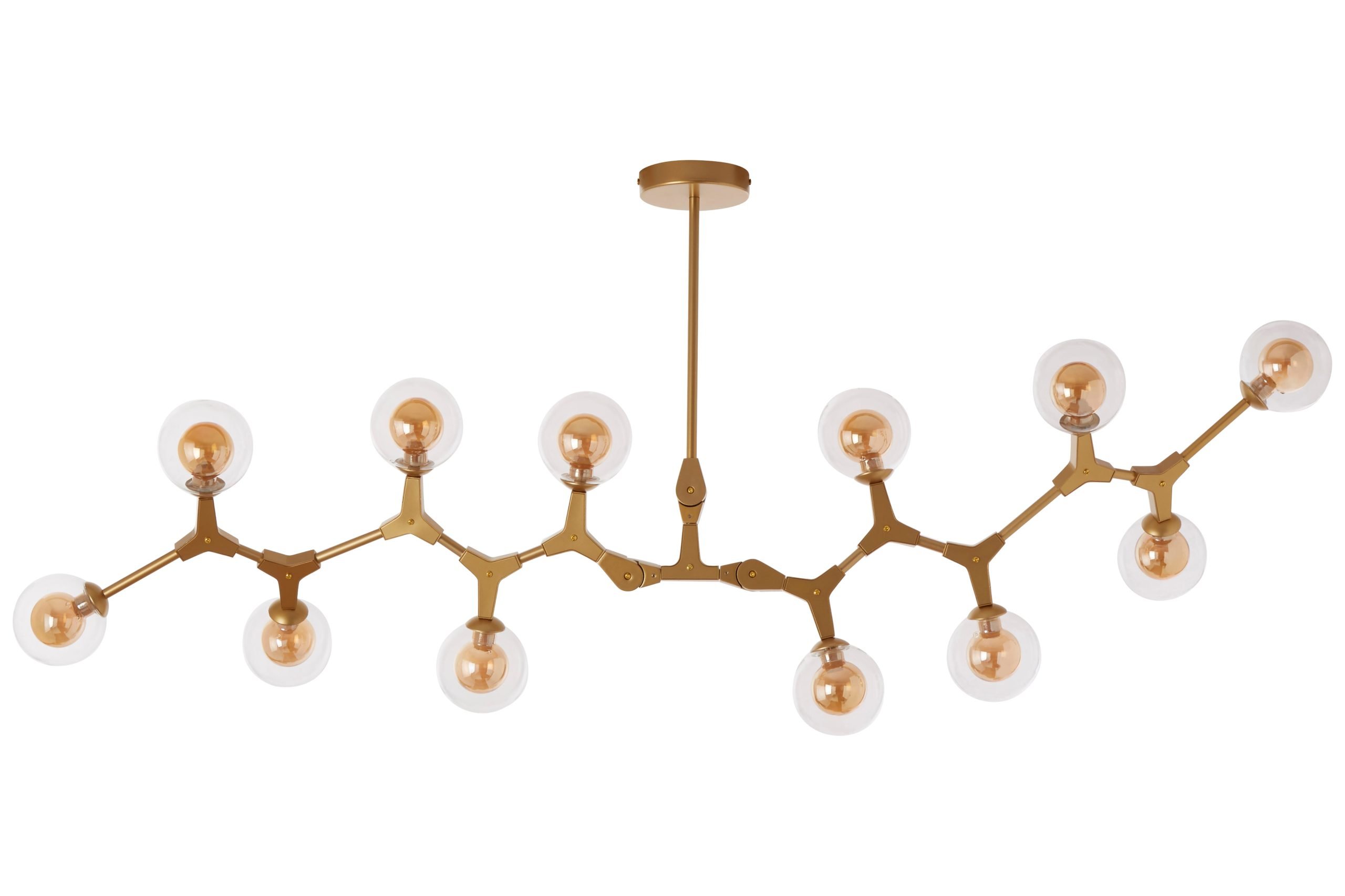 Aurore 12 Arm Gold Finish Pendant Light 3 scaled jpeg